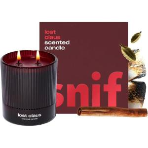 image:imageHalf Baked Apple Cider Smash Scented Candle by Snif Festive Fall Candle 50 Hours 100 Cotton Fiber Wicks Soy Wax Blend NonToxic Vegan 85ozLost Claus