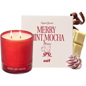 image:imageHalf Baked Apple Cider Smash Scented Candle by Snif Festive Fall Candle 50 Hours 100 Cotton Fiber Wicks Soy Wax Blend NonToxic Vegan 85ozMerry Mint Mocha