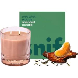 image:imageHalf Baked Apple Cider Smash Scented Candle by Snif Festive Fall Candle 50 Hours 100 Cotton Fiber Wicks Soy Wax Blend NonToxic Vegan 85ozWay with Woods