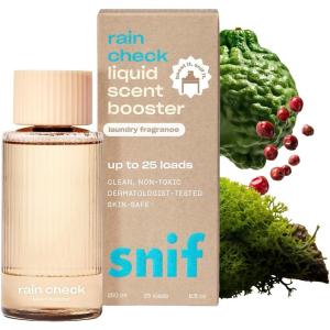 image:imageSnif Rain Check Scent Booster Clean and Crisp Scent 25 Loads NonIrritating to Skin Clean NonToxic Vegan Cruelty Free 85ozRain Check