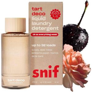 image:imageSnif Sweet Ash Laundry Detergent Low Key Sweet and Earthy Scent 64 Loads NonIrritating to Skin Clean NonToxic Vegan Cruelty Free 32ozTart Deco